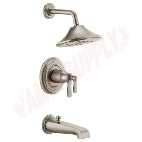 Photo 1 of T60461-NK : Brizo ROOK Tempassure ® Thermostatic Tub And Shower Trim, Luxe Nickel