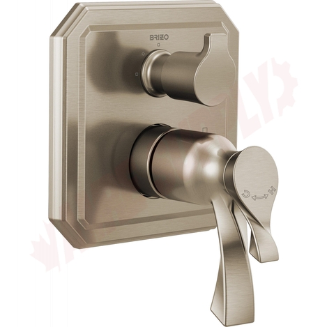 Photo 1 of T75530-BN : Brizo VIRAGE TempAssure Thermostatic Valve with Integrated 3-Function Diverter Trim, Brushed Nickel