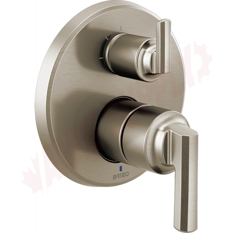 Photo 1 of T75P598-NKLHP : Brizo LEVOIR Pressure Balance Valve With Integrated 3-Function Diverter Trim - Less Handles, Luxe Nickel