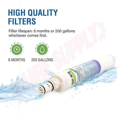 Photo 5 of SGF-W10 : Swift Green Filter SGF-W10 VOC Removal Refrigerator Water Filter - Equivalent to EveryDrop EDR6D1, Whirlpool 4396701