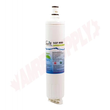 Photo 1 of SGF-W80 : Swift Green Filter SGF-W80 VOC Removal Refrigerator Water Filter - Equivalent to EveryDrop EDR5RXD1, Whirlpool 4396510