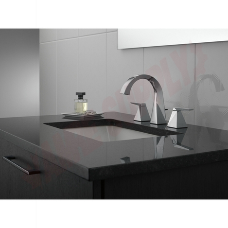Photo 2 of 35546-PR-MPU-DST : Delta TRILLIAN Two Handle Widespread Bathroom Faucet, Chrome