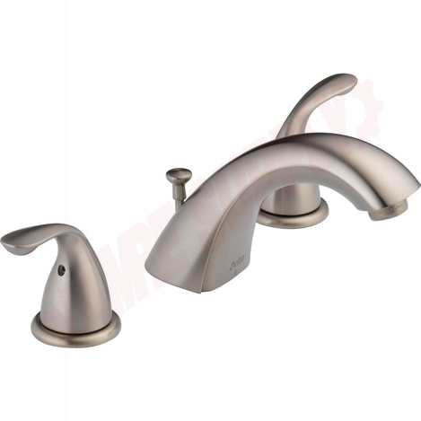 Photo 1 of 3530LF-SSMPU : Delta CLASSIC Two Handle Widespread Lavatory Faucet, Stainless Steel