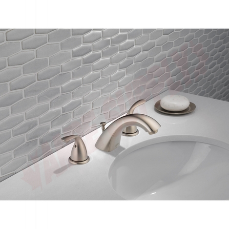 Photo 2 of 3530LF-SSMPU : Delta CLASSIC Two Handle Widespread Lavatory Faucet, Stainless Steel