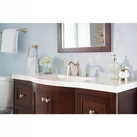 Photo 4 of 3597LF-PNMPU : Delta CASSIDY Two Handle Wide Spread Lavatory w/ Metal Pop-Up, Polished Nickel