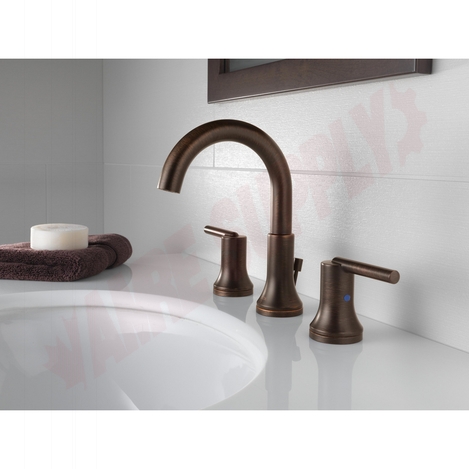 Photo 2 of 3559-RBMPU-DST : Delta TRINSIC Widespread Lavatory Faucet w/ metal pop-up, Venetian Bronze