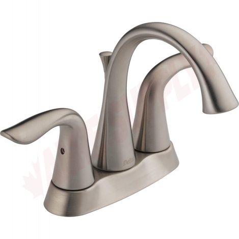 Photo 1 of 2538-SSMPU-DST : Delta LAHARA Two Handle Centerset Lavatory Faucet, Stainless Steel