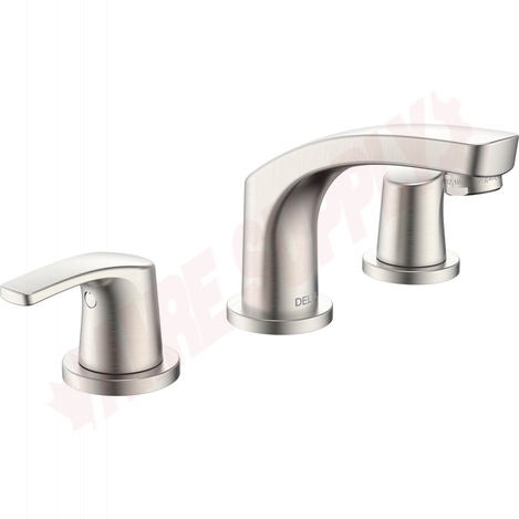 Photo 1 of 3534LF-SS-LPU : Delta WYNNE Two Handle Widespread Lavatory Faucet - Less Pop-Up, Stainless Steel