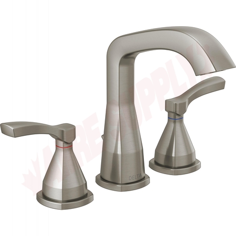 Photo 1 of 35776-SSMPU-DST : Delta STRYKE Widespread Faucet, Stainless Steel