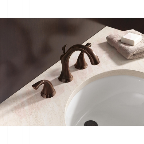 Photo 2 of 3592LF-RB : Delta ADDISON Two Handle Widespread Lavatory Faucet, Venetian Bronze