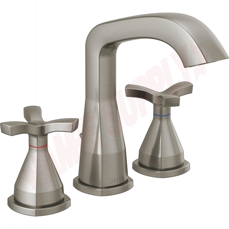 Photo 1 of 357766-SSMPU-DST : Delta STRYKE Widespread Faucet, Stainless Steel