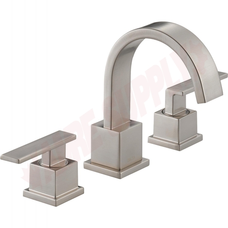 Photo 1 of 3553LF-SS : Delta VERO Two Handle Widespread Lavatory Faucet, Stainless Steel