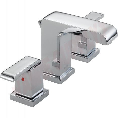 Photo 1 of 3586LF-MPU : Delta ARZO Two Handle Widespread Lavatory Faucet, Chrome