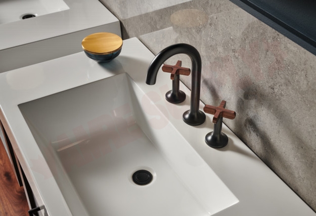 Photo 7 of 65375LF-BLLHP : Brizo JASON WU Widespread Lavatory Faucet - Less Handles, Matte Black
