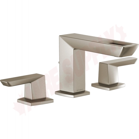Photo 1 of 65386LF-NK-ECO : Brizo VETTIS Widespread Lavatory Eco Faucet With Open-Flow Spout, Luxe Nickel