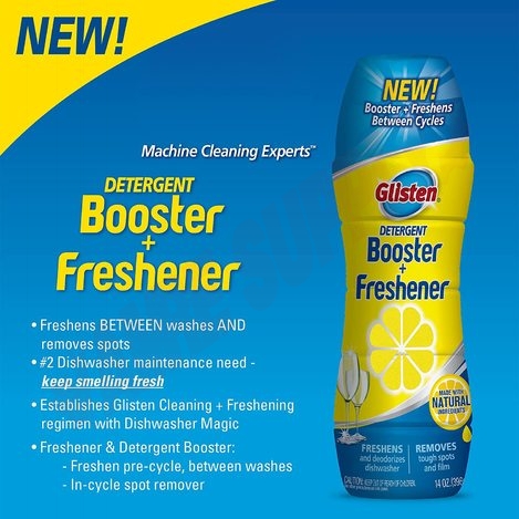 Photo 3 of DM0628N : Glisten Dishwasher Detergent Booster and Freshener, 28oz