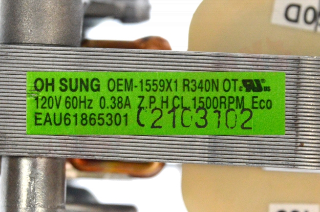Photo 13 of EAU61865301 : LG EAU61865301 Range Oven Convection Fan Motor