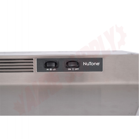 Photo 7 of NU230SS : NuTone® NU2 Series 30-inch Under-Cabinet Range Hood, 210 Max Blower CFM, Stainless Steel