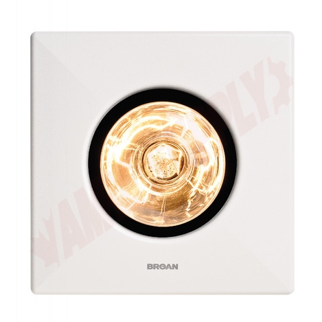 Photo 20 of 162M : Broan-Nutone 162M Infrared Exhaust Fan with Heater 70 CFM 250W BR40 Infrared Bulb 3.5 Sones