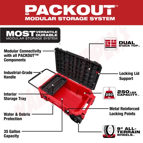 Photo 9 of 48-22-8428 : Milwaukee PACKOUT™ Rolling Tool Chest