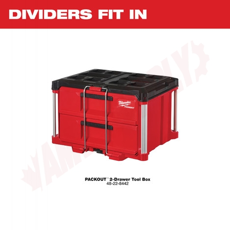 Photo 3 of 48-22-8472 : Milwaukee Drawer Dividers for PACKOUT™ 2-Drawer Tool Box