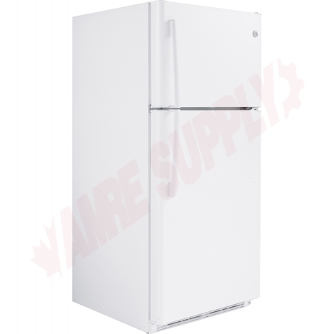 Photo 1 of MTE18HTKRWW : GE Moffat 18 cu. ft. Top Freezer Refrigerator, White