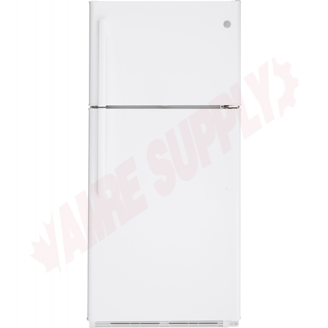 Photo 2 of MTE18HTKRWW : GE Moffat 18 cu. ft. Top Freezer Refrigerator, White