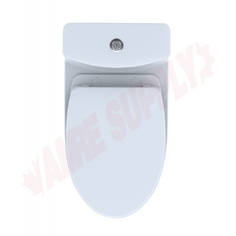 Photo 6 of MS646124CEMFGN#01 : Toto Aquia One-Piece Elongated Toilet, Cotton White, with Seat