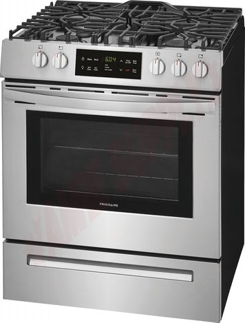Photo 2 of FFGH3054US : Frigidaire 30'' Freestanding Gas Range, Stainless Steel