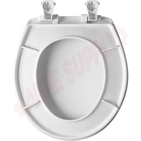 Photo 3 of 730EC-000 : Bemis Round Plastic Toilet Seat, White