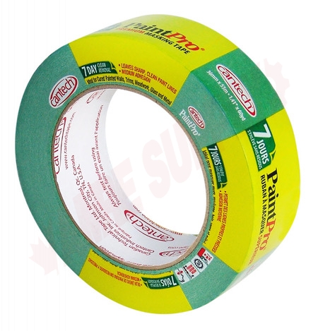Photo 1 of 7100200958 : Cantech PaintPro Green Premium Masking Tape, Green, 36mm