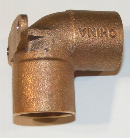Photo 1 of COF90WBK : Bow 1/2 Cast Copper C x Fit Drop Ear 90° Elbow
