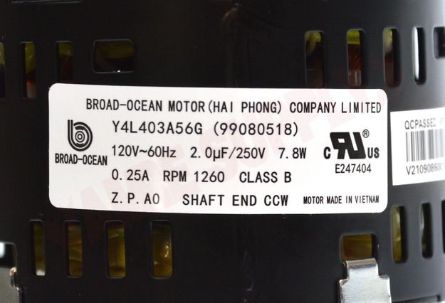 Photo 14 of S99080518 : Broan Nutone Exhaust Fan Motor For DX90