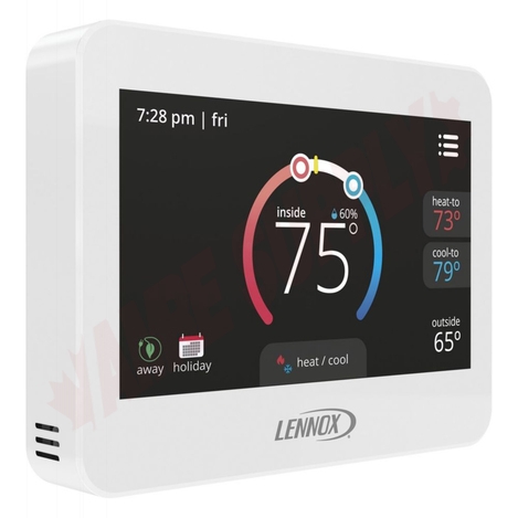 Photo 2 of 17G74 : Lennox Commercial Touchscreen Thermostat, Programmable, Heat/Cool