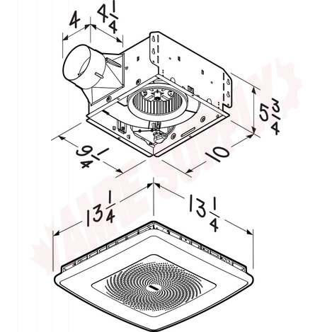 Photo 5 of SPK110RGBL : Broan ChromaComfort Exhaust Fan w/ Sensonic Bluetooth Speaker, 110 CFM, 1.5 Sones