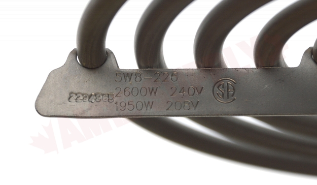 Photo 8 of AP38-826 : Universal Range Coil Surface Element, Pigtail Ends, 8, 2600W