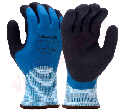 Photo 1 of ARM5100S : Armateck Latex Dipped Gloves, Winter Insulated, Small