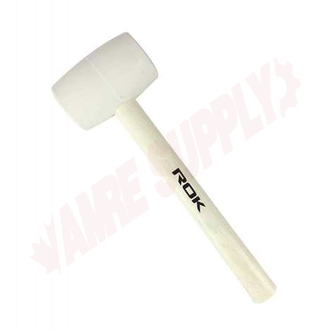 Photo 1 of 65622 : ROK Wooden Handle Rubber Mallet, 16oz
