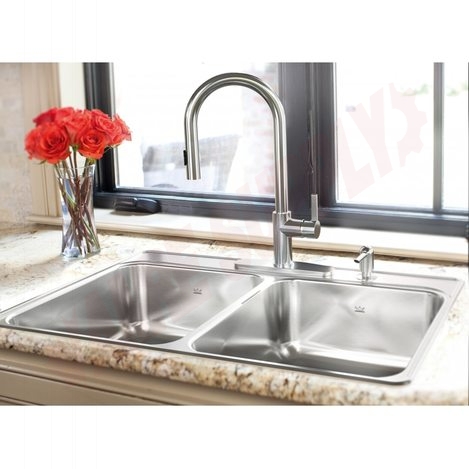 Photo 2 of CDLA3322-7-1 : Kindred Creemore Drop In Sink, 2 Bowl, 1 Hole, Stainless Steel