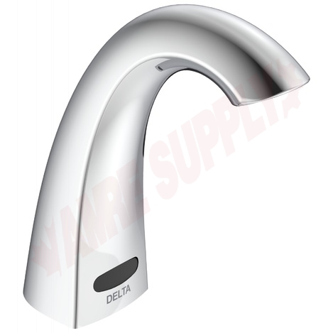 Photo 1 of 590TF1120 : Delta Deckmount Electronic Hi-Rise Faucet, Battery Operated, 1.5gpm, Chrome
