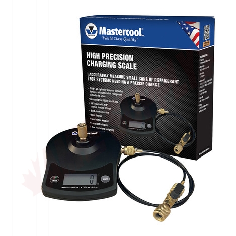 Photo 1 of 98202-A-600 : Mastercool High Precision Charging Scale, with Custom Molded Case & Can of R600a Refrigerant