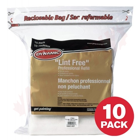Photo 1 of HB021897 : Dynamic 9-1/2 X 1/2 Infinity Lint-Free Roller Cover (10 Pack)