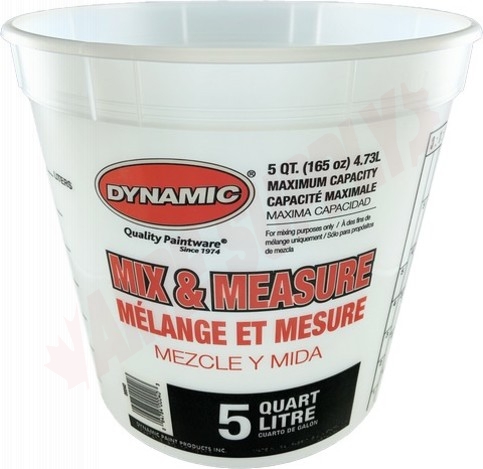 Photo 1 of 00040 : Dynamic 4.73L Disposable Mix and Measure Cup