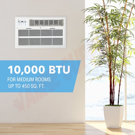 Photo 7 of 4PATWH10002 : Perfect Aire 10,000 BTU Thru-the-Wall Air Conditioner With Electric Heater, 230V, 450 sq.ft, R32