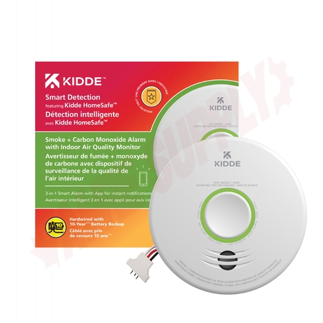 Photo 5 of 21031590 : Kidde 10 Year Worry-Free Smoke & Carbon Monoxide Alarm with Indoor Air Quality Monitor