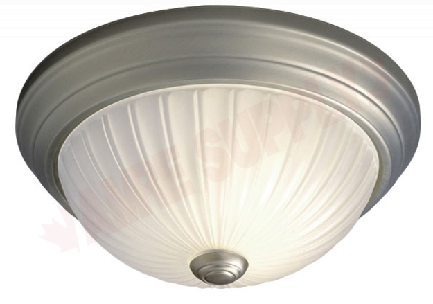 Photo 1 of 625021PTR : Galaxy Lighting 11 Flush Mount, Pewter, Frosted Melon, 2x40W