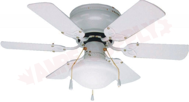Photo 1 of CF3230611S : Canarm Twister, 30 Ceiling Fan, White, 1x60W
