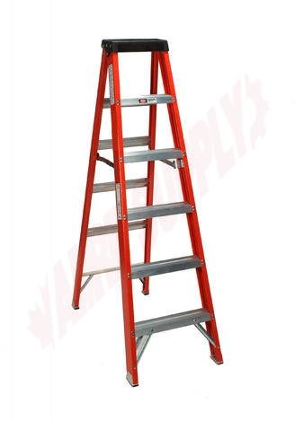 Photo 1 of F486-03 : Sturdy Ladder 3' Fiberglass Stepladder, Type 1A, 300 lbs Rated