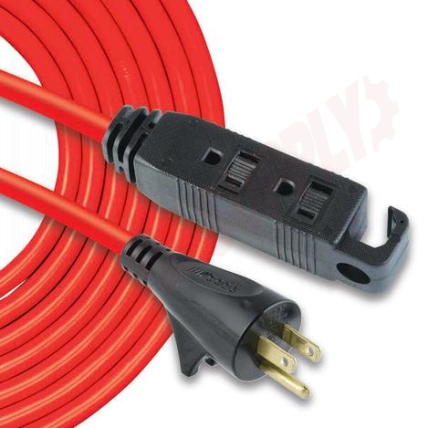 Photo 1 of WD-545528 : Woods Outdoor Extension Cord, 3 Outlets, Orange, 50 ft.