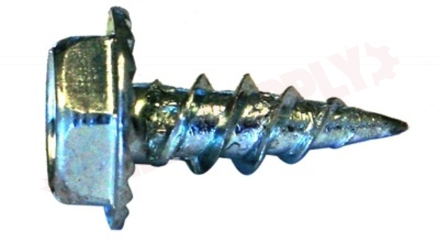 Photo 2 of SZ1012VP : Reliable Fasteners Sheet Metal Screw, Hex Head w/Washer & Serration, #10 x 1/2, 100/Pack